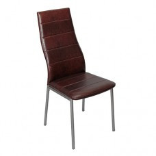 Стул кухонный Мираж металл/экокожа коричневая 38х48х92