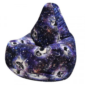 Кресло-мешок груша фиолетовый космос