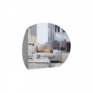 Зеркало овальное Вилла белое 140х109