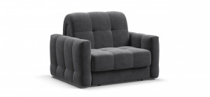 Кресло-кровать Босс слип велюр монолит серый 119х90х118