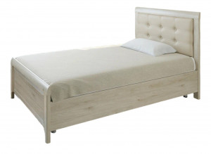 Кровать двухспальная 120х200 КР-1031 с мягким изголовьем кашемир