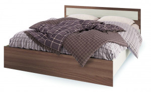 Кровать Гармония 1600 с ящиками Ясень шомо темный/светлый (Ш1652* Д*2032 *В780)