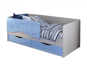 Кровать Алиса 800х1800 голубой