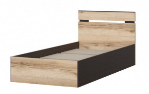 Кровать односпальная Берген дуб делано/венге  90х200