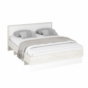 Кровать двуспальная без пм Дублин белый 160х200