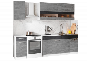 Кухня Маша серая 200см