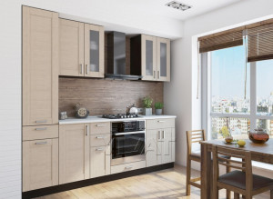 Кухонный гарнитур прямой Лофт-02 Cappuccino Veralinga 250