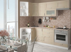 Кухонный гарнитур угловой Лофт-03 Cappuccino Veralinga 250х100