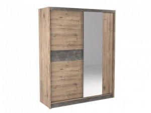 Шкаф купе 2-хдверный Денвер Дуб Веллингтон 177х63х230