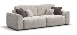 Диван прямой раскладной Кинг си Белый 250см