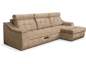 Диван угловой раскладной Лидер бежевый 310х167 см
