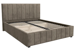 Кровать двуспальная мягкая Кордова 1 коричневый 120х200