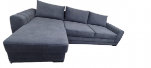 Диван угловой раскладной ППУ Майбах  серый 320х180 см