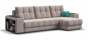 Диван угловой Босс  велюр Моноллит латте 285х156