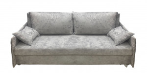 Диван прямой раскладной Мартин бежевый плюш 205 см