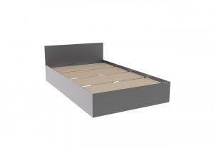 Кровать полутороспальная Мори Графит 120х200