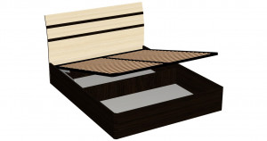 Кровать двуспальная Скарлет 160х200 с подъемным механизмом дуб молочный