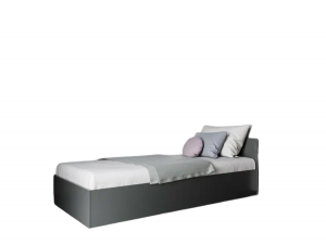 Кровать односпальная Мори серая 90х200