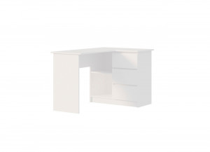 Стол письменный компьютерный Мори Белый 124 см.