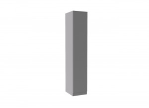 Шкаф пенал Мори МШ 400.1 (Графит) серый