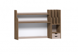Стеллаж-надстройка Nature Дуб табачный Мокко 123см