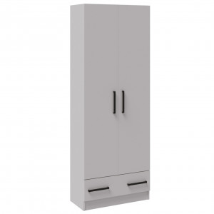 Шкаф распашной 2-х створчатый Кевин белый 215х80х37