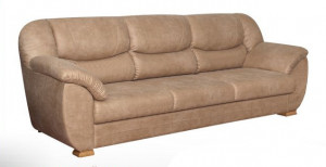 Диван прямой раскладной Ника с креслом бежевый  250см