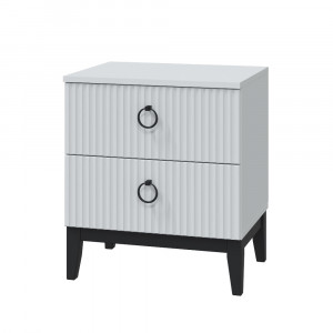 Тумба прикроватная Шарлиз белая 45х38х57