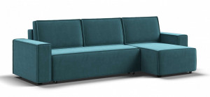 Диван угловой Норд Велюр монолит зеленый 282см