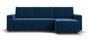 В наличии! Угловой диван NORD 2.0 Велюр Monolit синий