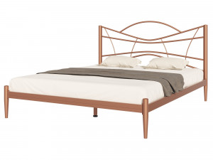 Кровать из металла Нори  черная 160х200