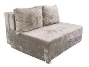 Диван прямой раскладной Баян Бежевый Плюш 120 см