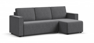Диван угловой Норд лайт рогожка Malmo серый 218х133
