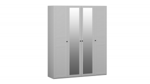 Шкаф 4-х дверный Фрея с комбинированными дверями (1800*500*2200), Белый