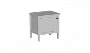 Тумба низкая узкая  Фрея  Белый 51х40х52