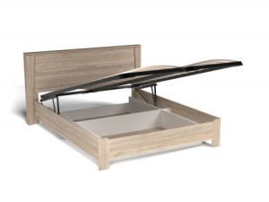 Кровать двухспальная 180х200 с подьемным механизмом Юта Дуб Мария