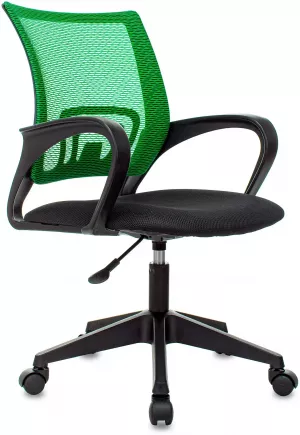Компьютерное кресло Бюрократ CH-695NLT офисное, обивка: сетка/текстиль, цвет: черный/зеленый