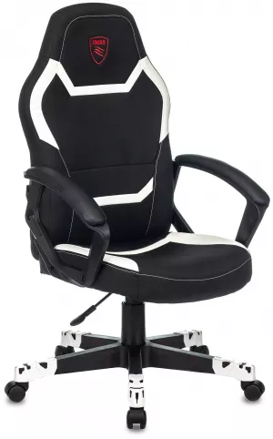 Компьютерное кресло Zombie 10 игровое, обивка: искусственная кожа/текстиль, цвет: черный/белый