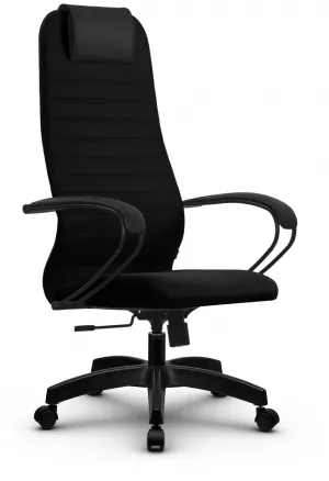 Кресло компьютерное рабочее офисное/для дома Метта Su-b-10 пластик, Черное