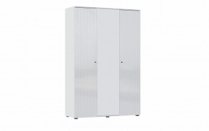 Шкаф распашной 3-х створчатый Оливия белый с зеркалом 150х52х223