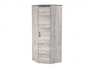 Шкаф угловой  Денвер  Риббек серый 88х88х2300