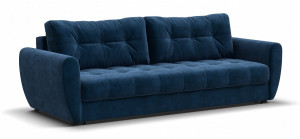 Диван прямой Престон велюр Монолит синий 235см