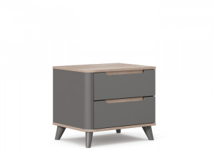 Тумба прикроватная Стефания серый 55см