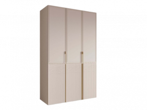 Шкаф распашной 3-х створчатый Флоренция Кашемир/Кашемир Лён 135x58x225