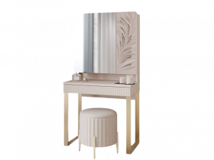 Туалетный столик Флоренция Кашемир/Белое золото 80x45x157