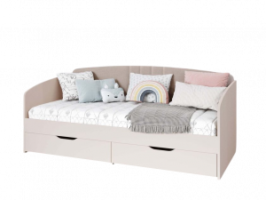 Кровать односпальная детская с ящиками Флоренция Даллас/Кашемир 90х200