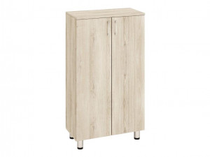 Шкаф распашной 2-х створчатый с полками Лидер 84.30  дуб кронберг 76х39х125