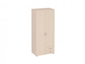 Шкаф распашной 2-х створчатый с ящиками Альфа 63.105 дуб кобург 90х55х202