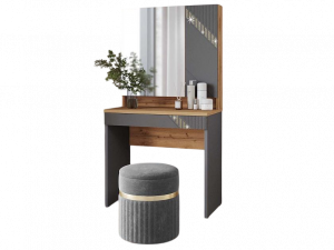 Туалетный столик Монако (лев/прав) графит 80х45х154