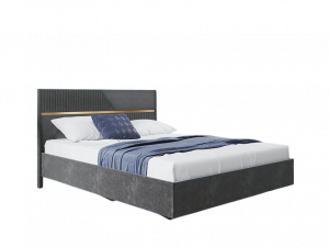 Кровать двуспальная с подъемным механизмом Монако графит 170х210